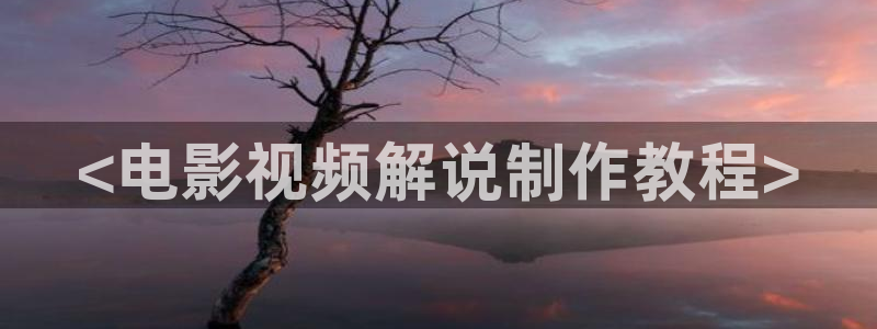 天天影视综合网久久久：<电影视频解说制作教程>