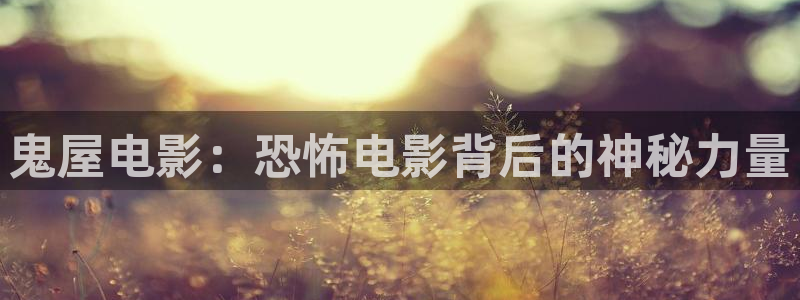 久久久久免费看视频：鬼屋电影：恐怖电影背后的神秘力量